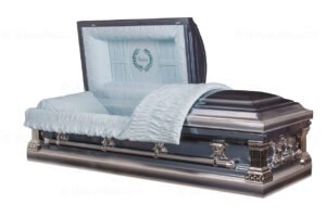 Father metal funeral casket