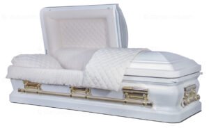 Harrison metal funeral casket