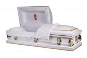 Maria metal funeral casket