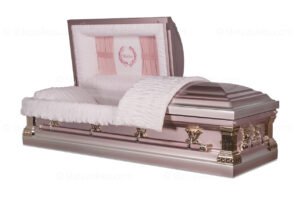 Mother metal funeral casket