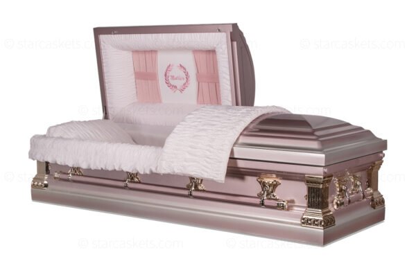 Mother metal funeral casket