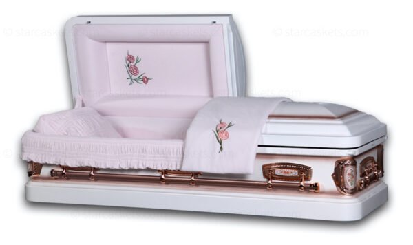 Prime Rosa metal funeral casket